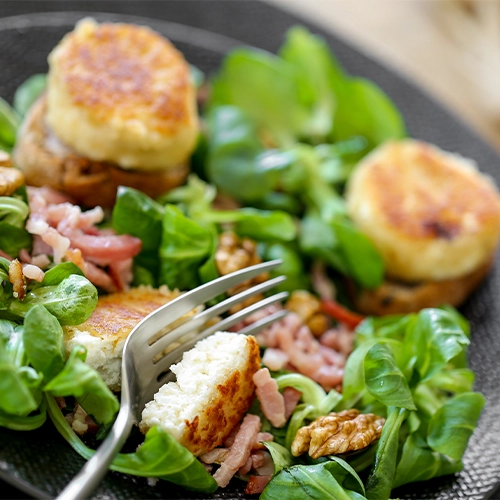 Salade chèvre pané